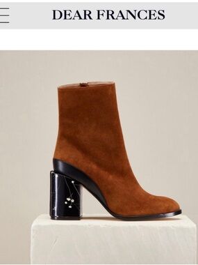 Dear Frances Spirit Boots in Copper Suede size 39